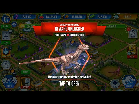 NEW UNLOCK HYBRIDS CARNORAPTOR MAX X3 LEVEL 40 | HT GAME