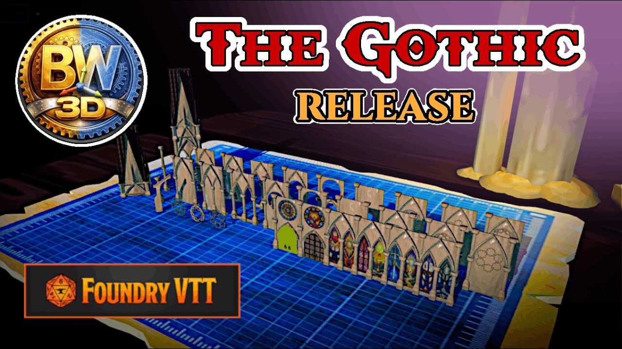The Gothic Update, 3D assets - 2026/March release #FoundryVTT #3D #TTRPG