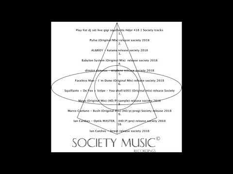 video dj set live gigi squillante 60 minuti Hdpr 418/1 Society tracks