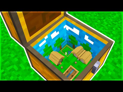 I FOUND a VILLAGE INSIDE A CHEST in MINECRAFT!!