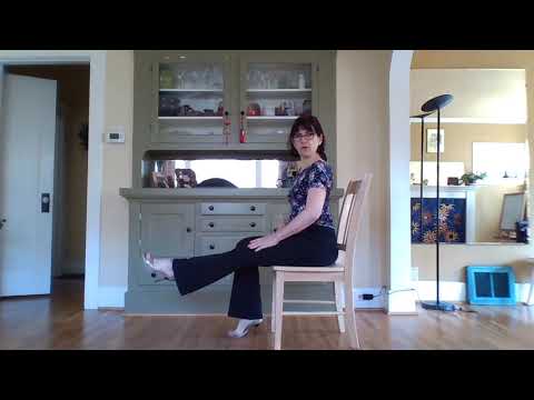 Chair and standing drill to create elegant legs in Argentine Tango
