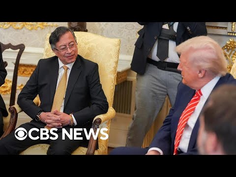Trump meets with Colombia's president about trade, drug trafficking