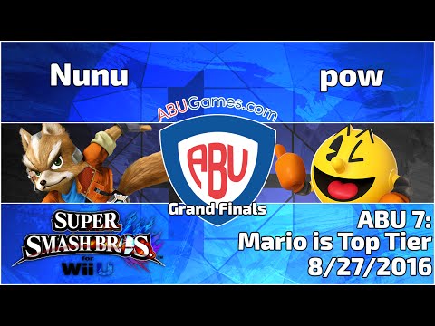 ABU Monthly 7: Nunu (Fox)  vs. pow (Pacman) - Smash 4 Singles Grand Finals