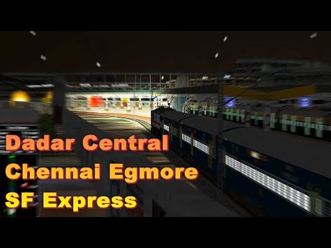 12163/Dadar Central - Chennai Egmore SF Express Arriving Chennai Egmore || IR In Open Rail