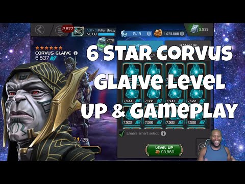 6 Star Corvus Glaive Level Up & AW Gameplay  l  Marvel Contest Of Champions