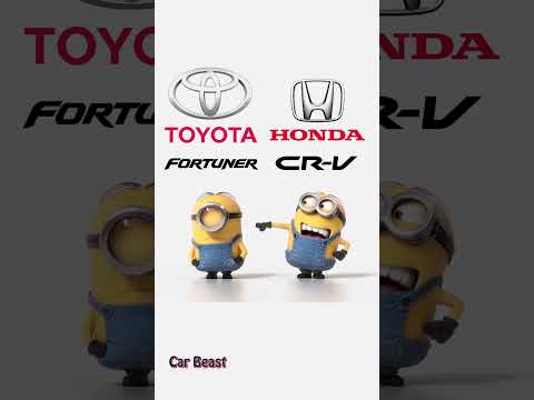 Toyota Fortuner VS Honda CR-V minion style funny#status #tiktok #funny #trending #foryou #car #asmr