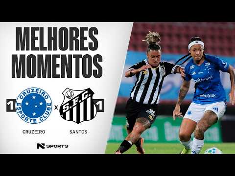 Gols e lances de Cruzeiro x Santos
