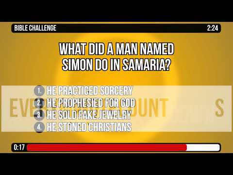 Acts 8:1-25 - Every Minute Countdowns