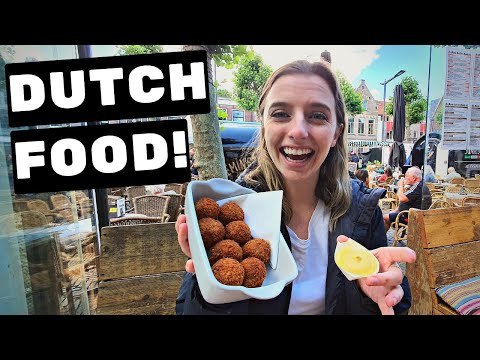 🇳🇱 DUTCH FOOD TOUR IN HAARLEM (Trying Raw Herring, Bitterballen & Traditional Liquorice)