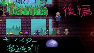 大量のモンスターと戦い死にまくりながらダンジョンへ　後編　くるぶしが行くテラリア実況prat９