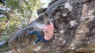 Video thumbnail of Black Flame, V10. Tramway