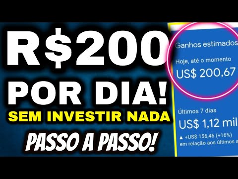 GANHE R$200 REAIS POR DIA SEM INVESTIR NADA ( 2 SITES QUE PAGA ) Como ganhar dinheiro