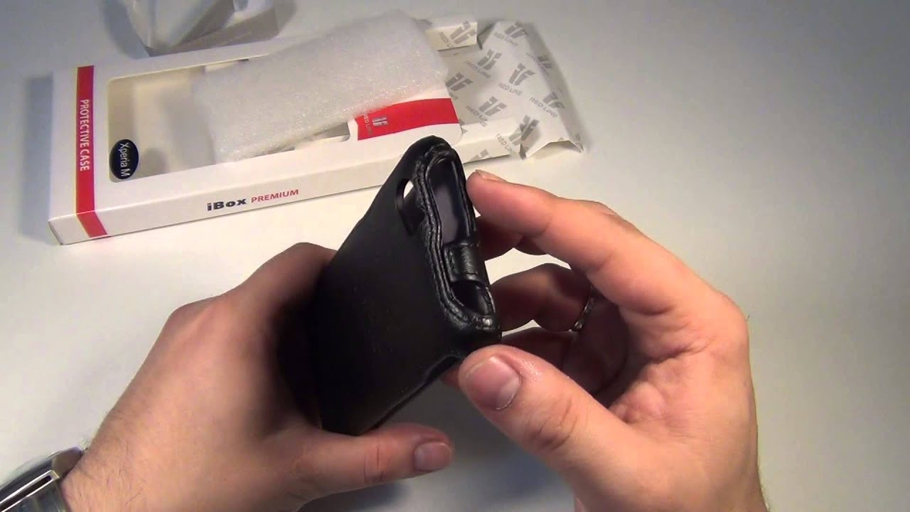 Чехол книжка для Sony Xperia M Черный iBox Premium