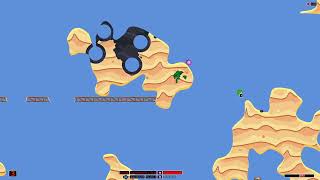 Hedgewars (sneaky vs gayguy69)