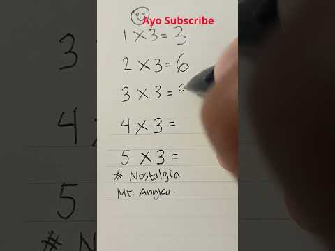 Perkalian 1x3 #education