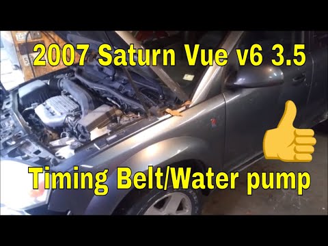 2007 Saturn Vue 3.5 v6 (honda engine) timing belt and water pump replace