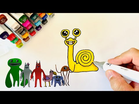 How To Draw Slow Seline from Garten of BanBan