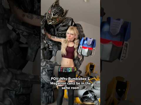 thats why i keep them in different rooms #bumblebee #megatron #cosplay