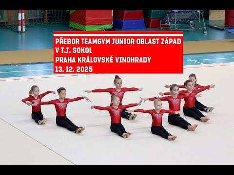 Přebor TeamGym Junior oblast západ v T.J. Sokol Praha Královské Vinohrady 13. 12. 2025