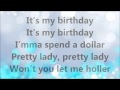 Will I Am Its My BirthDay Lyrics 