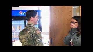 EMOTIONAL! Soldier coming home - emotional reaction from his family