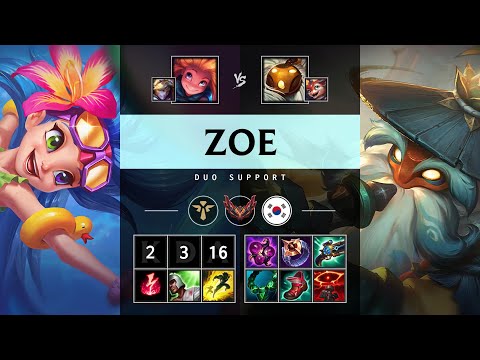 Zoe Support vs Bard - KR Grandmaster Patch 14.24