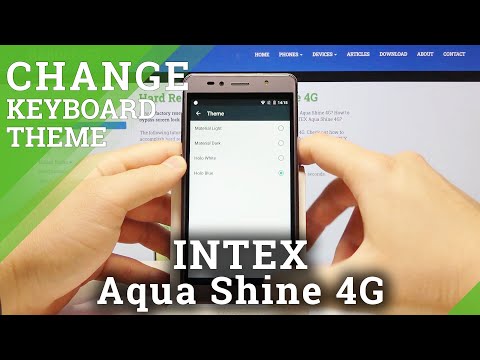 How to Personalize Keyboard in INTEX Aqua Shine 4G - Change Keyboard Theme