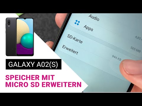 Samsung Galaxy A02 A02S Micro SD Karte einlegen - Speicher erweitern