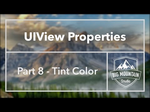UIView Properties Part 8 - Tint Color (iOS, Xcode 8)