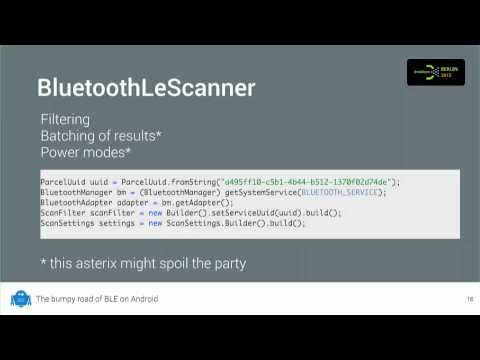 #droidconDE 2015: Hugo Visser – Connecting the bean – The bumpy road of BLE on Android