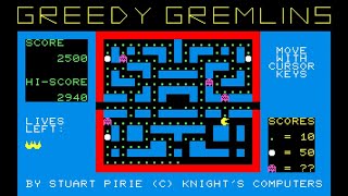 Sharp MZ-700 Game: Greedy Gremlins (198x)