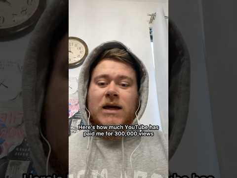 How much YouTube has paid me for 300k views #shorts #earnings