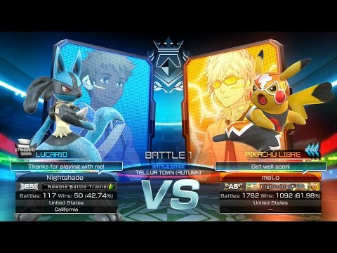 Pokken Tournament - FT 5 Lucario vs Melo (Libre)