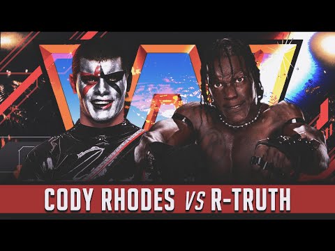 Cody Rhodes VS R-Truth #codyrhodes #stardust #rtruth #ronkillings #fullmatch #wwe #wrestling