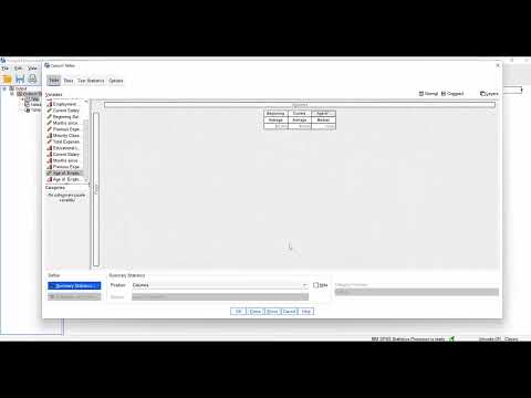 Working with the SPSS Custom Tables module