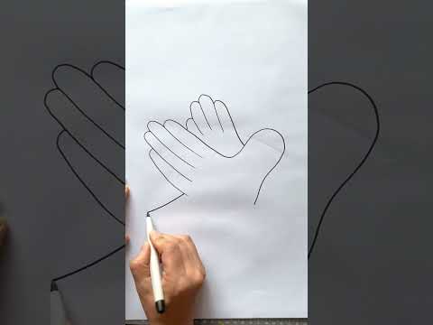 Use your palm to draw a dove of peace #drawing #youtubeshorts #shorts #shortsfeed #shortvideo #like