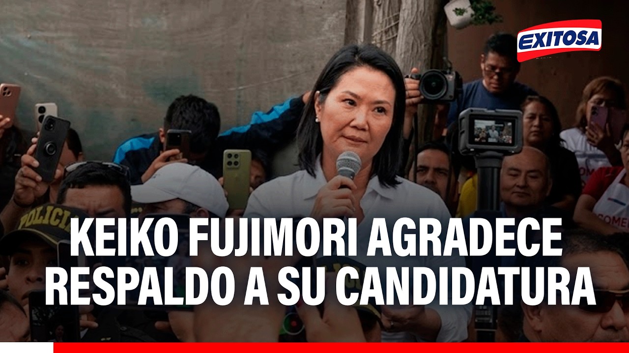 🔴🔵 Keiko Fujimori agradece respaldo: “Gracias por darme la oportunidad”