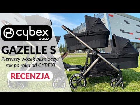 Cybex Gazelle S Classic Beige/Black Dvīņu Ratiņi