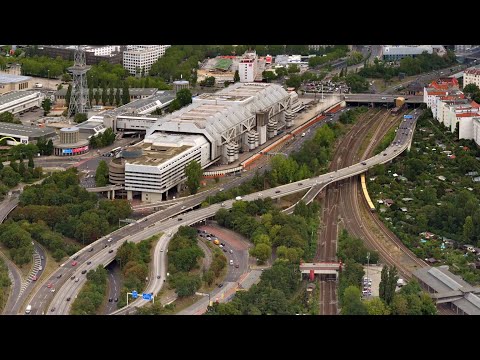 アウトバーンA100の工事現場のライブカメラ映像