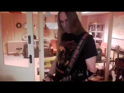 Alwin of Berzerker Legion / Asphyx playing SKG Nighthawk in the studio