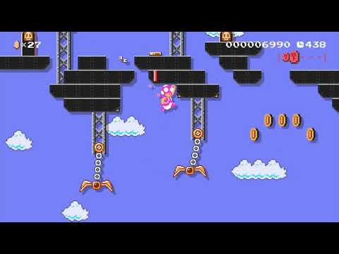 World 8-2 Shipyard Repair Swings by 3rd Bunny - Super Mario Maker 2 - No Commentary 1ca