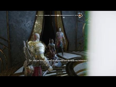 Tyr can't believe Kratos stepped inside the Light of Alfheim