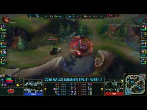 Team Liquid vs Apex Gaming Game 1 D1W4 NA LCS Summer Split 2016 | TL vs APX Day 1 Week 4