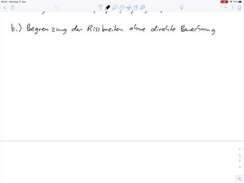 Massivbau 3 – Beispiel 5 Wand unter Zwangbeanspruchung (Teil2)