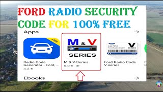 Get your any Ford Radio Security Code for 100% Free, M or V series with serial number and mobile app