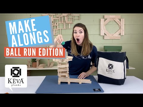 KEVA Planks Make Alongs // Kugelbahnen: Spender & Schächte // So baut man eine Murmelbahn
