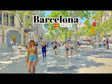 Barcelona, Spain 🇪🇸 - July 2025 - 4K-HDR Walking Tour (▶194min)
