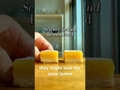 Lemon curd vs lemon bar filling #lemon #lemoncurd #baking #foodscience