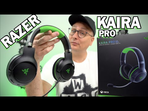 Belaidės Žaidimų Ausinės Razer Kaira Pro skirtos Xbox Series X ir mobiliems Xbox žaidimams, Baltos video