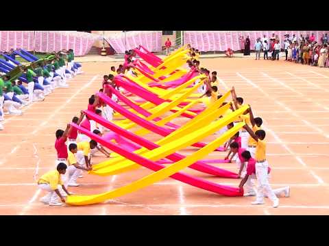 Saree drill , sports day celebration